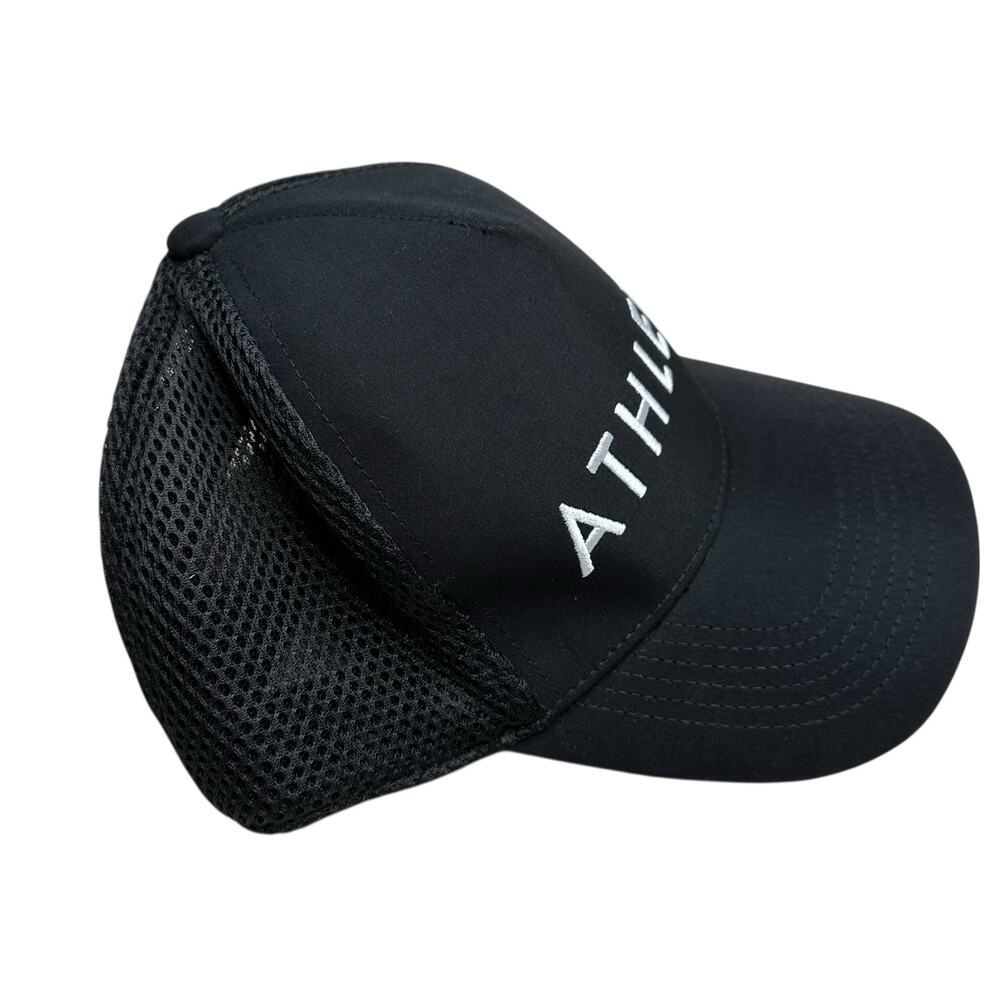 ATHLETA Icon Trucker Hat Black Women's One Size Mesh Back Adjustable Logo - Picture 2 of 7
